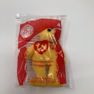 Vintage 2004 McDonald’s beanie baby Golden Arches bear