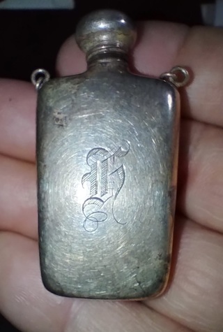 ANTIQUE STERLING SILVER PERFUME OR SNUFF BOTTLE VERY OLD AND MOST BEAUTIFUL SEVEN DAY SALE ONLY WOW!