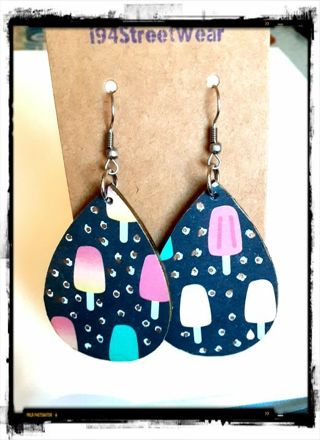 Teardrop Shape Popsicles Earrings B-17