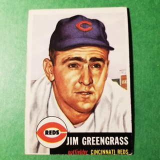1953 - TOPPS BASEBALL CARD NO. 209 - JIM GREENGRASS - REDS