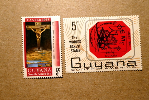  2 - MNH OG Guyana Postage Stamps. 