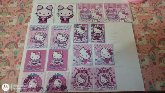 ✨✨✨16 BRAND NEW ASSORTED "HELLO KITTY" STICKERS ✨✨✨+GIN BONUSES!