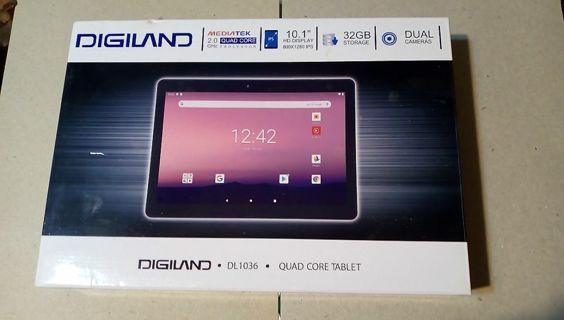 10.1" DIGILAND ANDROID TABLET.. NEVER OPENED.. 32GB STORAGE. DUAL CAMERA-