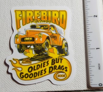 Firebird Hot Rod Car Vinyl Sticker- Large