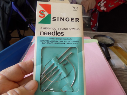 Vintage Singer NIP Heavy duty hand sewing needles