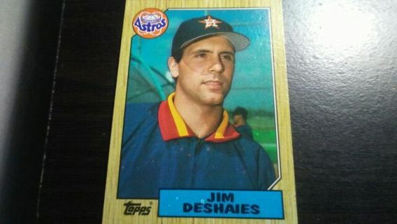 1987 TOPPS JIM DESHAIES HOUSTON ASTROS BASEBALL CARD# 167