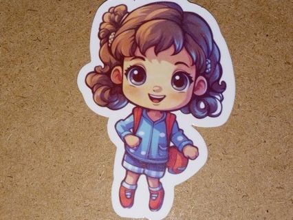 Girl one vinyl sticker no refunds regular mail only Very nice quality!