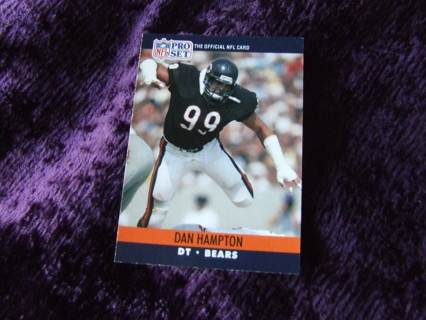 1990 Dan Hampton Chicago Bears Pro Set Card #449 Hall of Famer