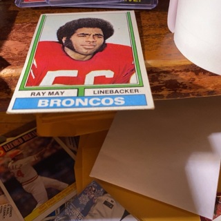 1974 topps ray may football card 