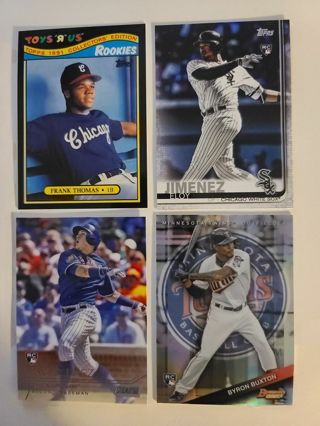 4 mlb rookie cards