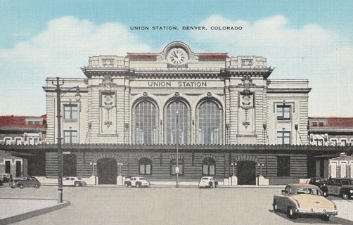 Vintage Unused Postcard: s: Union Station, Denver, CO