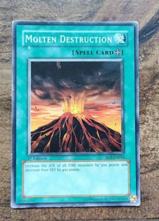 Yu-Gi-Oh Card 1st Edition Molten Destruction