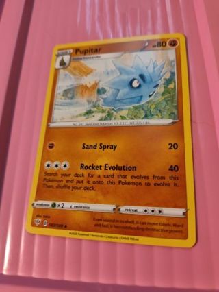 Pupitar Pokemon Card