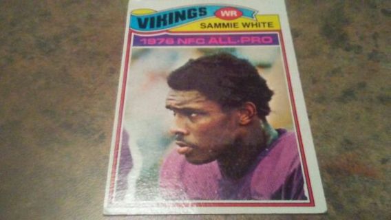 1977 TOPPS- 1976 NFC ALL PRO SAMMIE WHITE MINNESOTA VIKINGS FOOTBALL CARD# 340