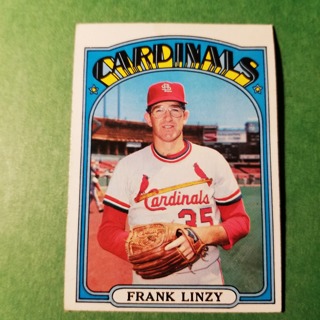 1972 - TOPPS BASEBALL CARD NO. 243 - FRANK LINZY - CARDINALS