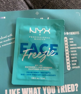 NYX face freeze sample