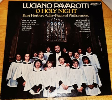 1976 Decca Records Luciano Pavarotti "O Holy Night"  LP #OS26473