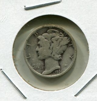 1936 P Mercury Dime-90% Silver!