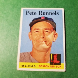 1958 - TOPPS EXMT - NRMT BASEBALL - CARD NO. 265 - PETE RUNNELS - RED SOX