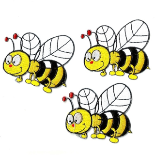 NEW FLYING BEES PATCHES INSECTS 3-PACK BADGE