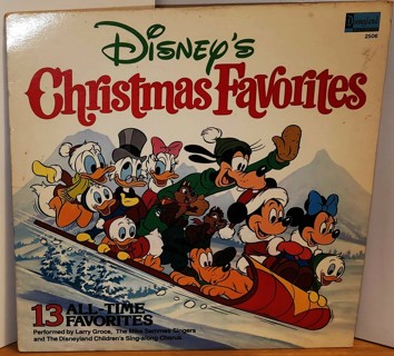 1979 Disney's 13 All-time CHRISTMAS  FAVORITES LP #2506 Disneyland/Vista Records