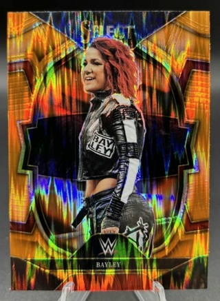 2023 WWE Select - Bayley Orange Flash Prizm SP #66