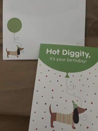 Brand New Unused Birthday Greeting Card w/Matching Envelope! Free To Ship!
