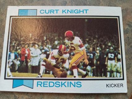 1973 TOPPS CURT KNIGHT WASHINGTON REDSKINS FOOTBALL CARD# 397