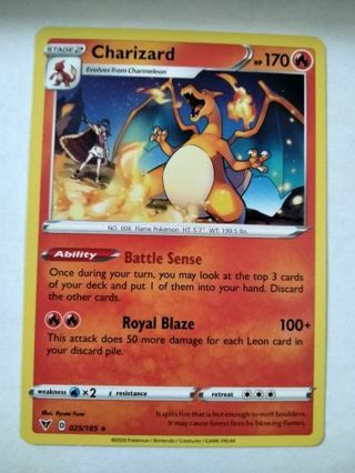 Charizard 025/185 rare non holo nm pokemon