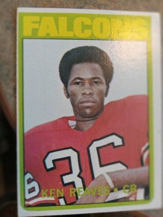 1972 TOPPS KEN REAVES ATLANTA FALCONS FOOTBALL CARD# 39