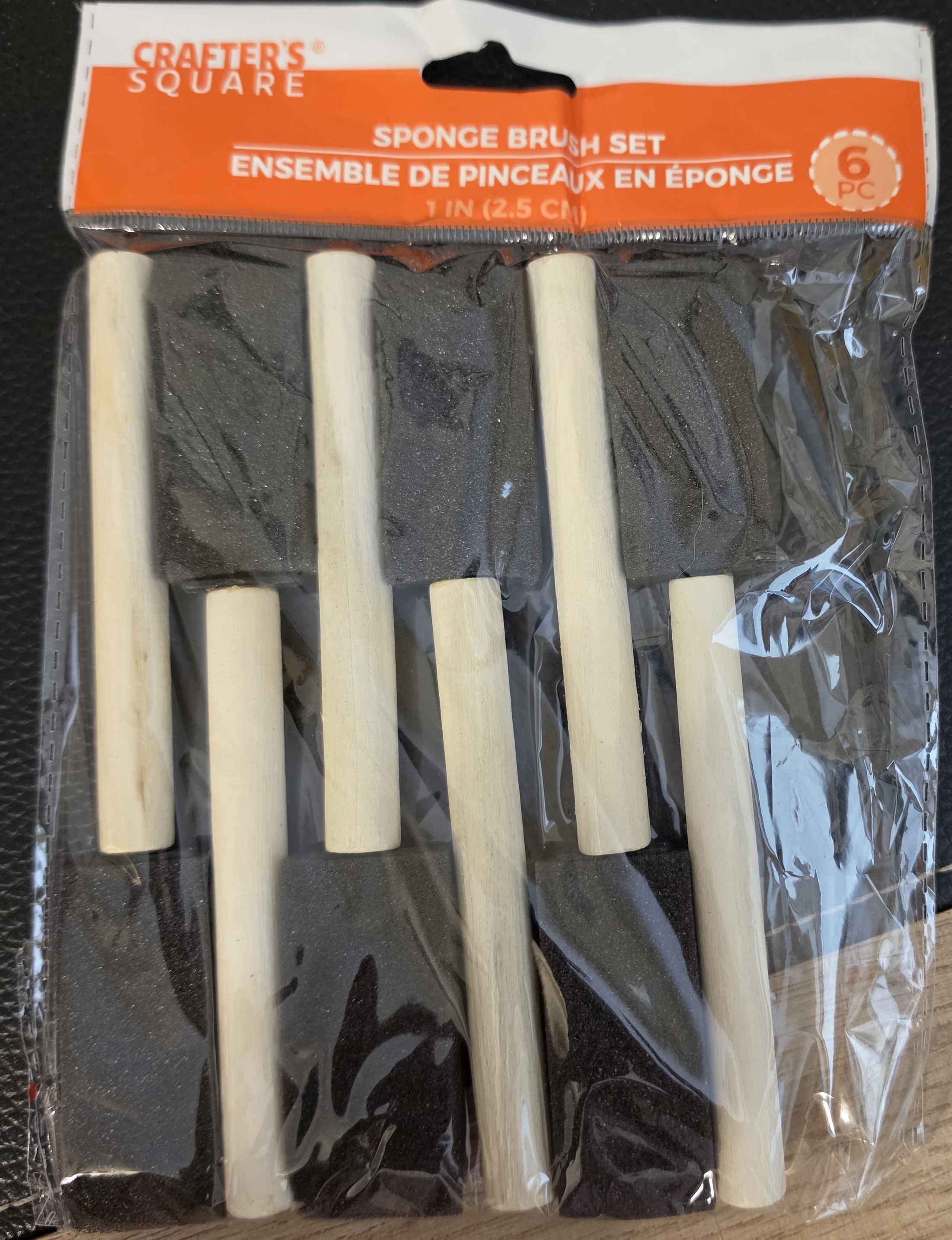 FREE: NEW - Crafter's Square - 6 pack Sponge Brush Set