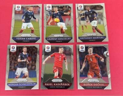 2016 Panini Prizm euro soccer lot