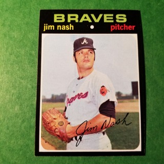 1971 Topps Vintage Baseball Card # 306 - JIM NASH - BRAVES - NRMT/MT