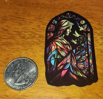 Stained Glass Woman Sticker