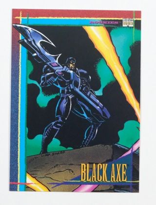 Skybox Marvel Universe 1993 Series 4 Black Axe #127 Trading Card