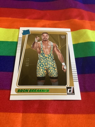 WWE Panini Chronicles 2022 Collectible Wrestling Rated Rookie Card #116 10/99 Bron Breakker Green