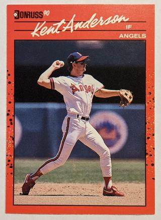 Kent Anderson 1990 Donruss California Angels