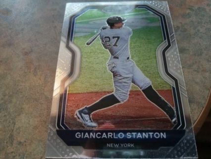 2021 PANINI PRIZM GIANCARLO STABTON NEW YORK YANKEES BASEBALL CARD# 180