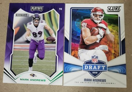 Mark Andrew's Rookie & Parallel Cards Baltimore Ravens