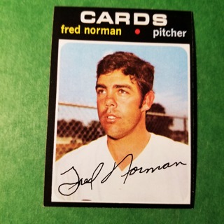 1971 Topps Vintage Baseball Card # 348 - FRED NORMAN - CARDINALS - NRMT/MT