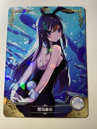 Goddess Story Waifu - Mai Sakurajima Bunny Girl Holo Prism NS-10R- 04 Anime 