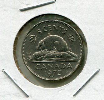 1972 Canada 5 Cents