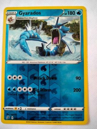 Gyarados 040/292 rare reverse holo nm pokemon