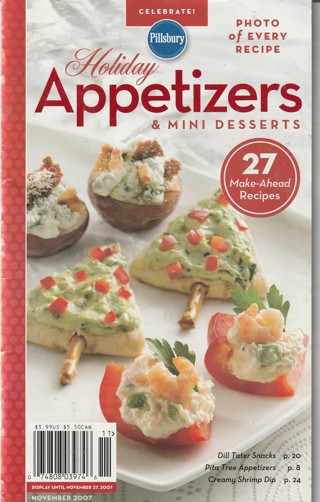 Soft Covered Recipe Book: Pillsbury: Appetizers & Mini Deserts