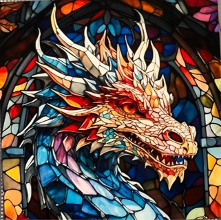 Noble Dragon - 4 x 4” MAGNET - GIN ONLY