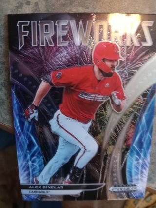 2021 PANINI PRIZM FIREWORKS ALEX BINELAS LOUISVILLE CARDINALS BASEBALL CARD# F-AB