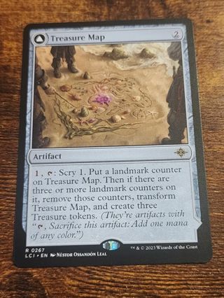 Magic the gathering mtg Treasure Map rare card Lost Caverns of ixalan