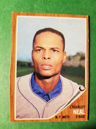 1962 - TOPPS EXMT - NRMT BASEBALL - CARD NO. 365 - CHARLEY NEAL  - METS