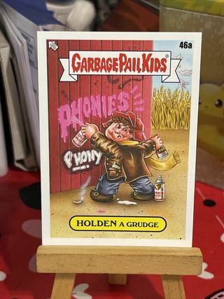 2022 Topps Garbage Pail Book Worms Base Card #46a Holden a Grudge GPK Card