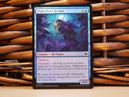 MTG Nightwhorl Hermit 0062 | FOIL | NM Near Mint | BLB | 2024 #3